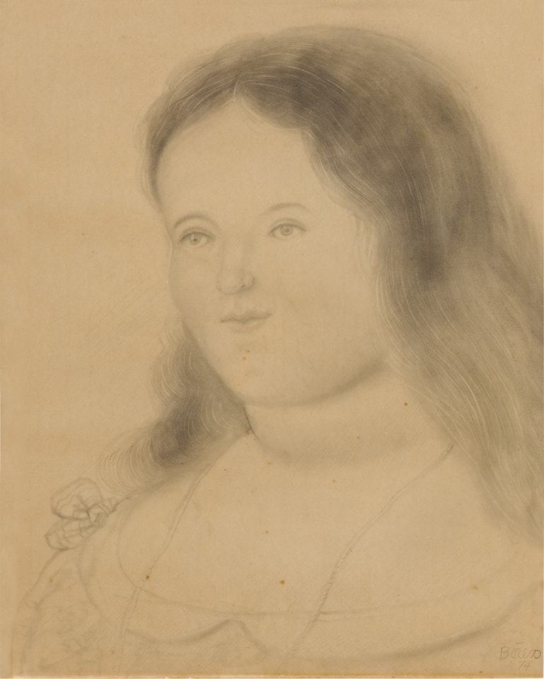PORTRAIT OF A GIRL by Fernando Botero