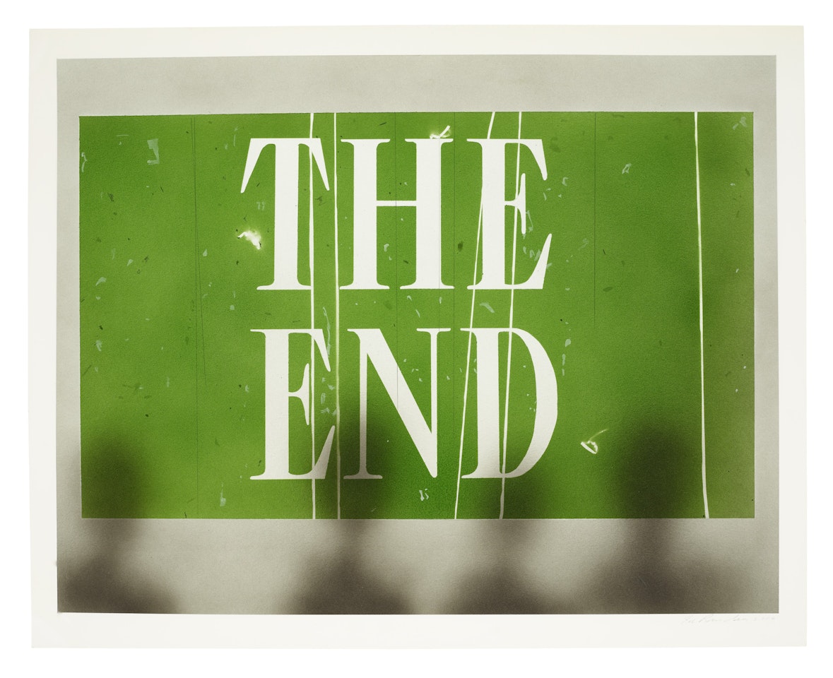 The End #69 by Ed Ruscha