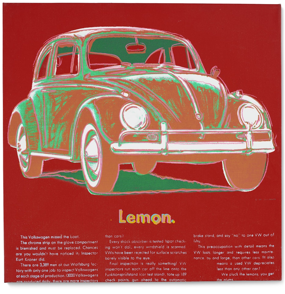 Volkswagen (from Ads) by Andy Warhol