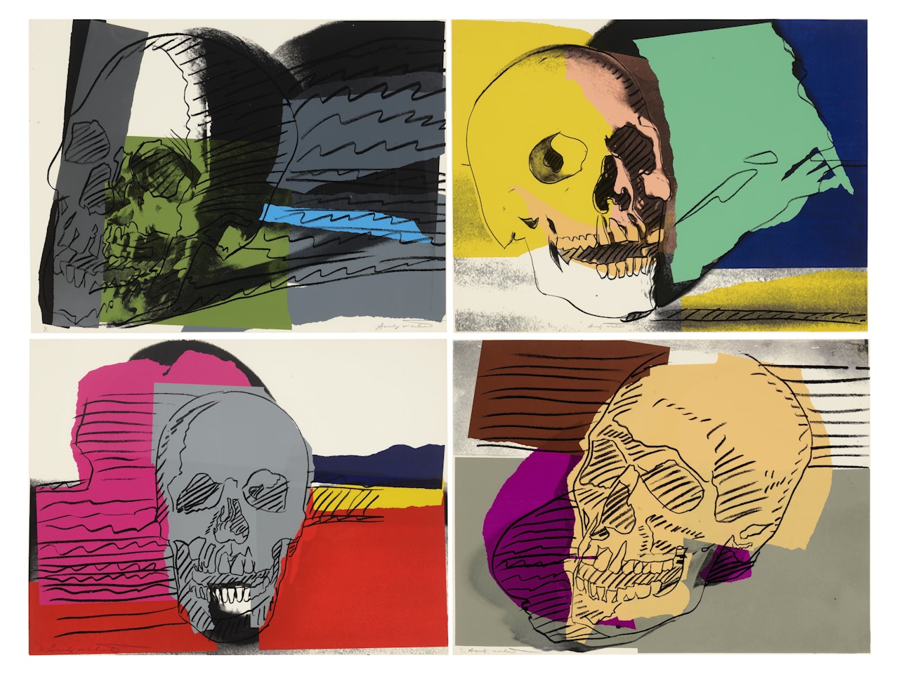 Skulls by Andy Warhol