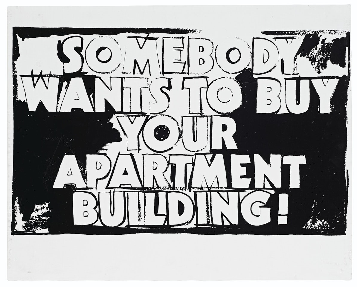 Somebody Wants to Buy Your Apartment Building! (Positive) by Andy Warhol