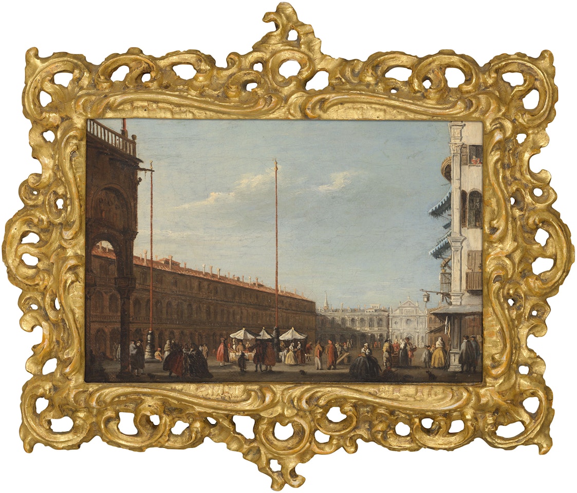 Piazza San Marco, Venice, looking towards the Procuratie Nuove and the Church of San Geminiano from the Campo di San Basso by Venetian School