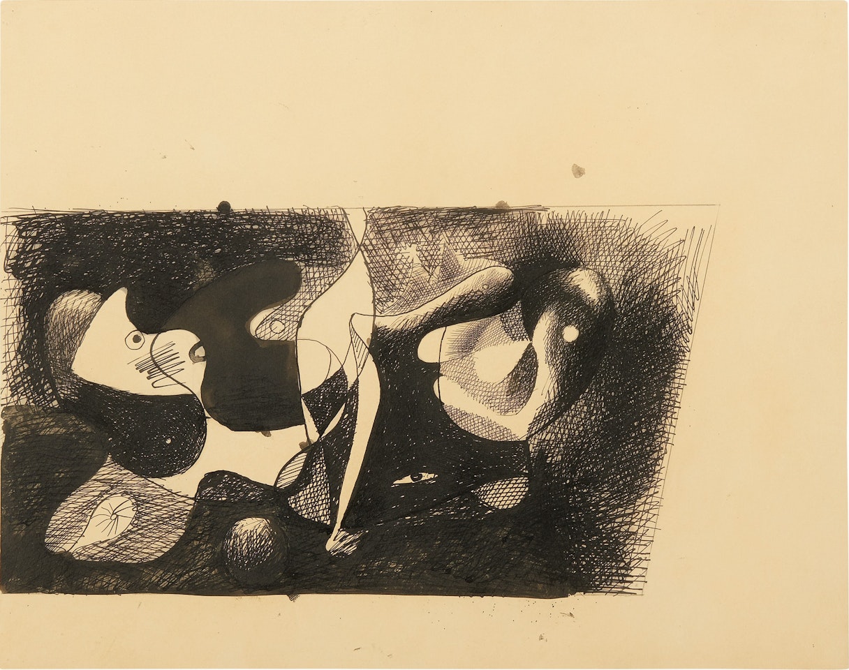 STUDY FOR NIGHTTIME, ENIGMA AND NOSTALGIA by Arshile Gorky