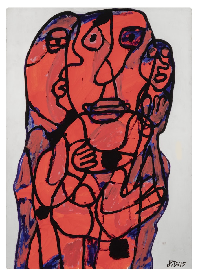 Effigie incertaine XXXI by Jean Dubuffet