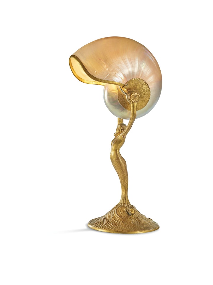 "NAUTILUS" TABLE LAMP by Tiffany Studios