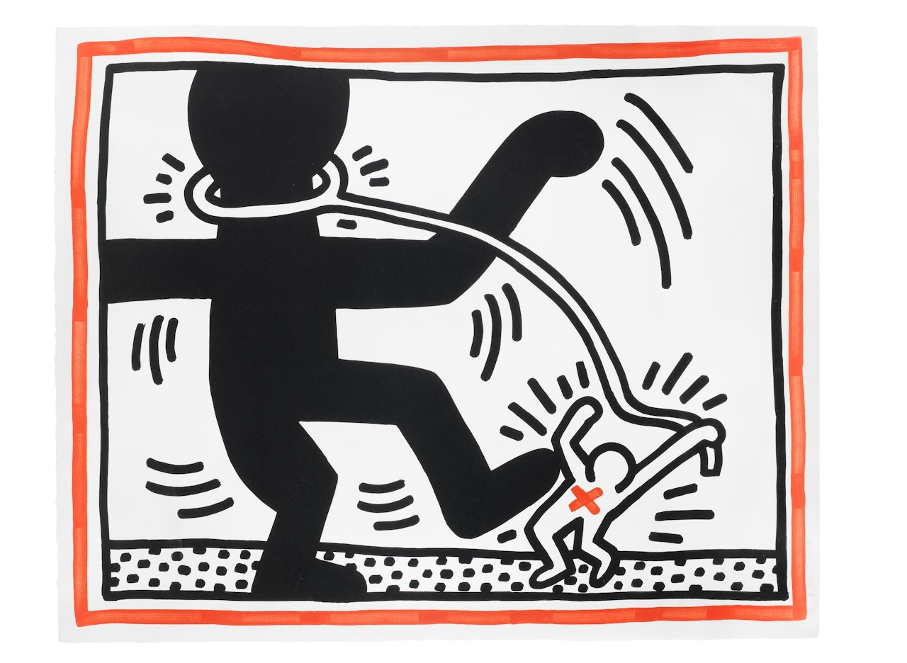 Free South Africa #2 by Keith Haring