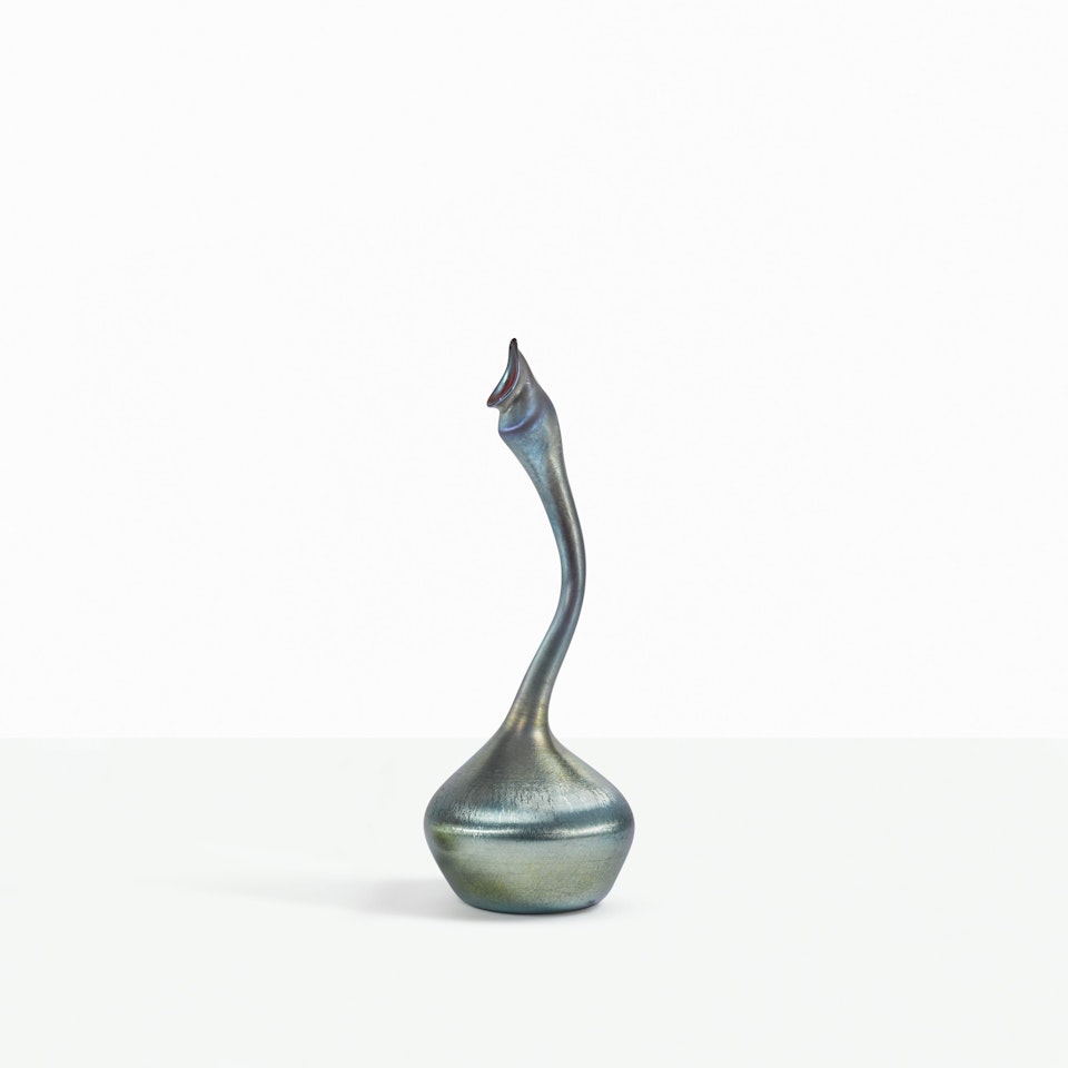 "GOOSENECK" VASE by Tiffany Studios