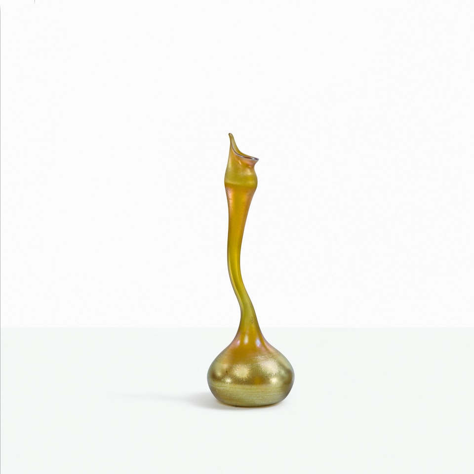 "GOOSENECK" VASE by Tiffany Studios