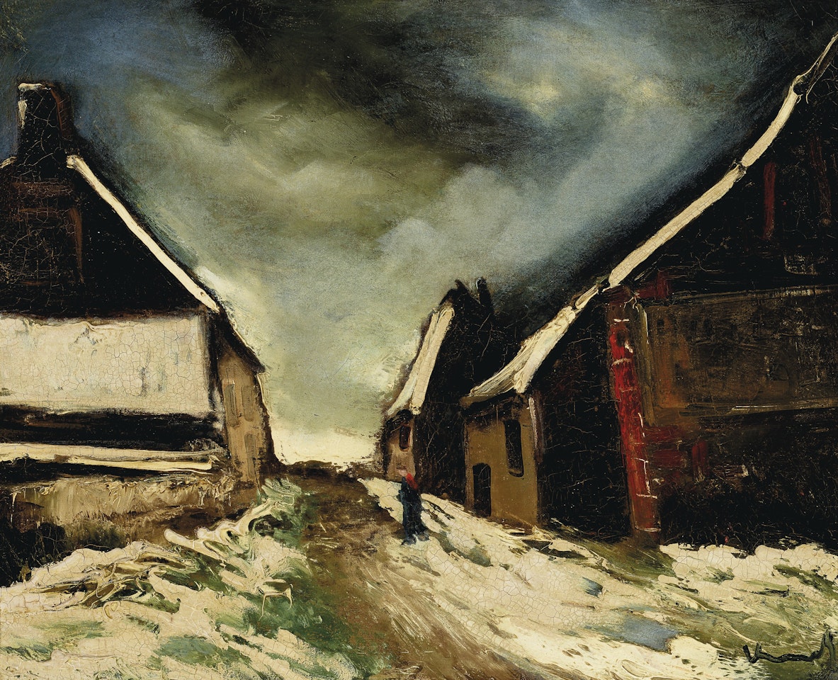 Scène de rue enneigée by Maurice de Vlaminck