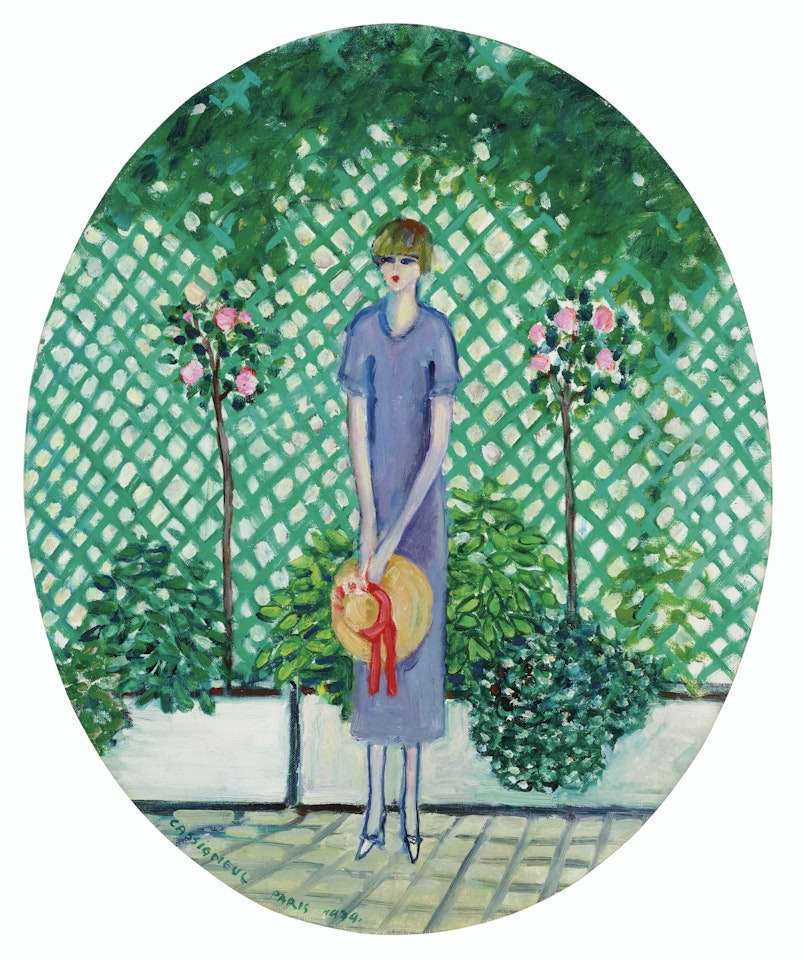 Femme dans un parc by Jean-Pierre Cassigneul