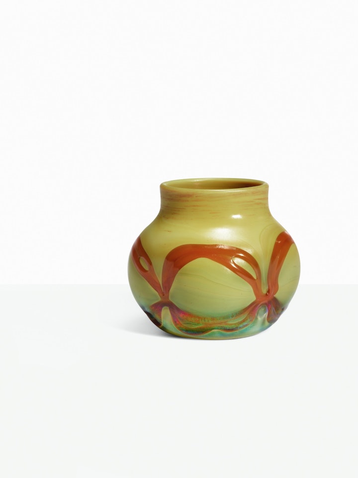 BLOWN-OUT CABINET VASE by Tiffany Studios