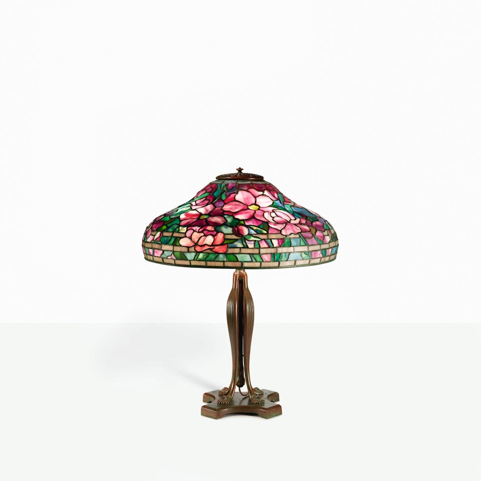 "PEONY" TABLE LAMP by Tiffany Studios