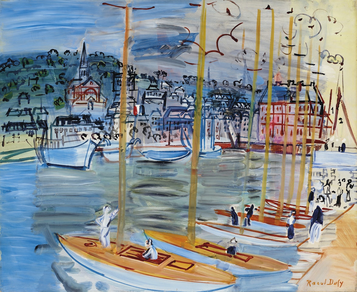 Le bassin de Deauville by Raoul Dufy