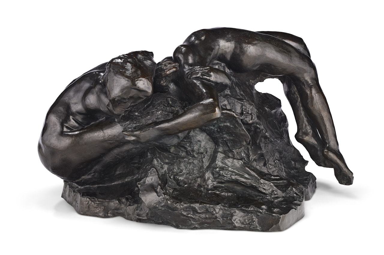 Esquisse pour La chute d’un ange dite aussi Illusions reçues par la Terre, 1er état by Auguste Rodin