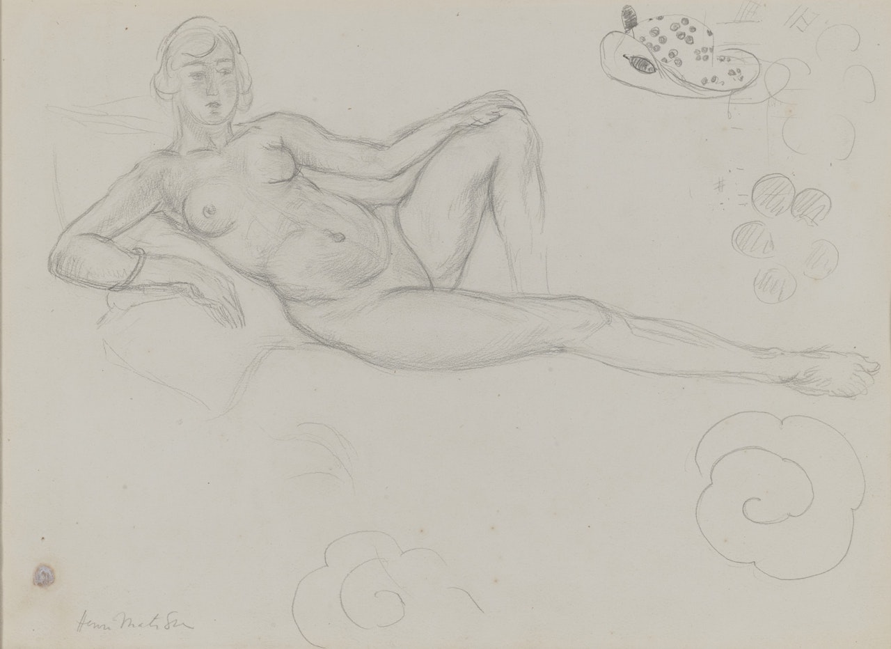 Nu étendu (recto); Etudes (verso) by Henri Matisse