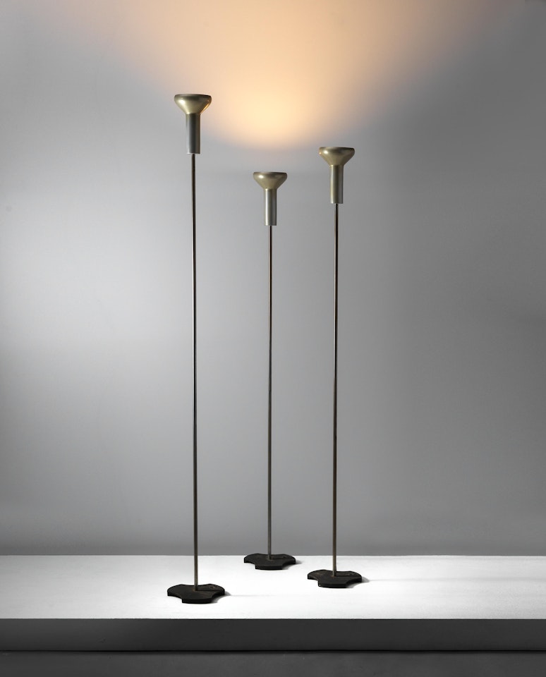 Set of three standard lamps,model no. 1073/3 by Gino Sarfatti