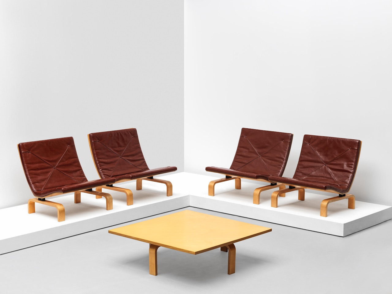 Pair of easy chairs,model no. PK 27 by Poul Kjaerholm