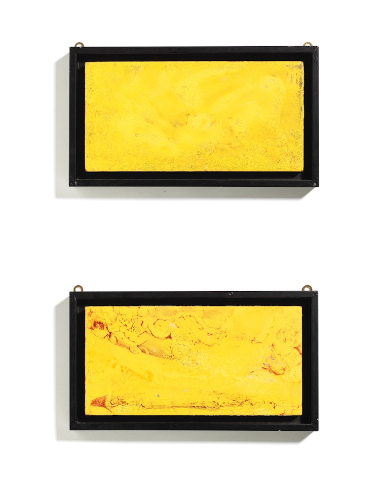 Two tiles by Fausto Melotti