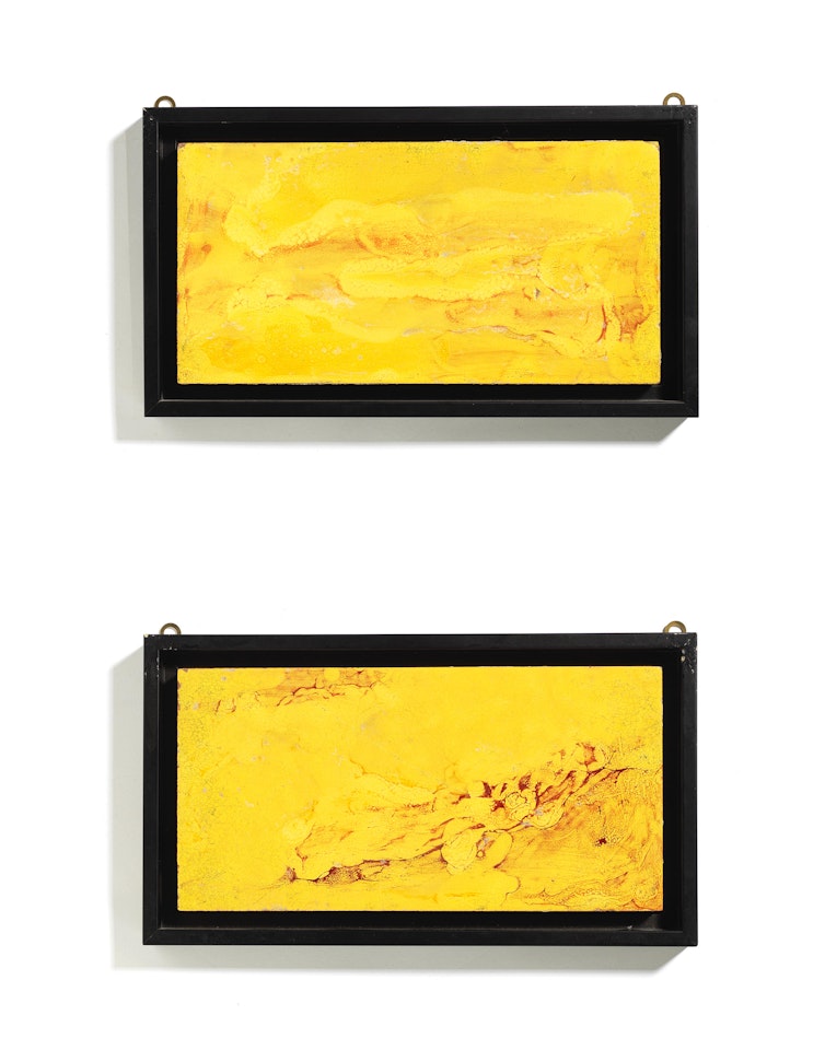 Two tiles by Fausto Melotti