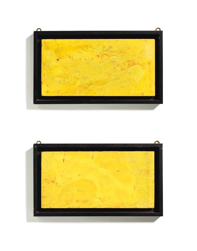 Two tiles by Fausto Melotti