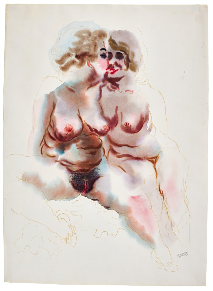 FREUNDINNEN (GIRLFRIENDS) by George Grosz