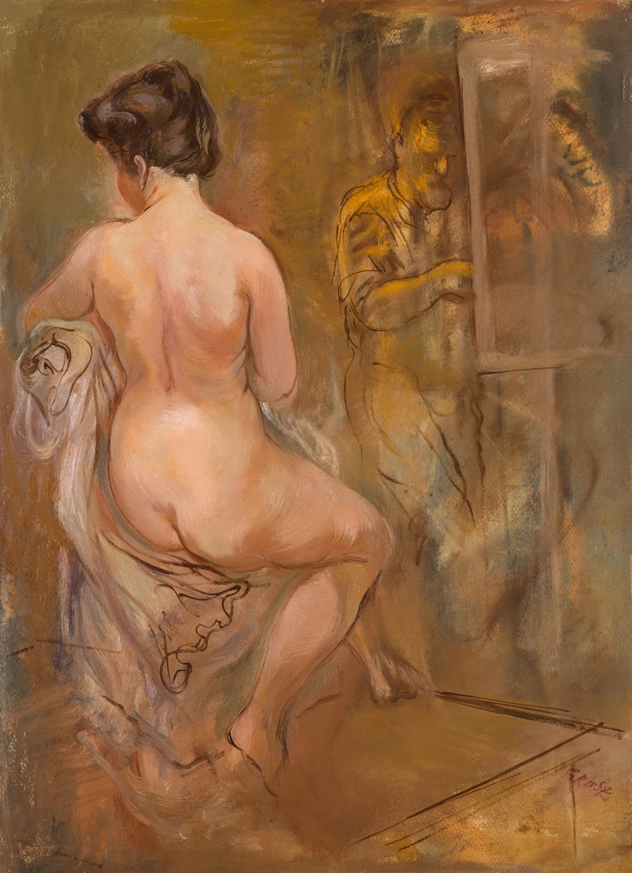 ARTIST AND MODEL by George Grosz