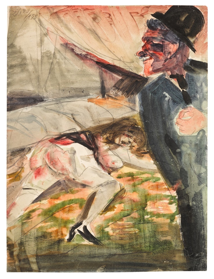SCENE I – MORD (SCENE I - MURDER) by Otto Dix