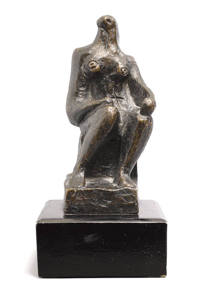 SMALL SEATED FIGURE by Henry Moore