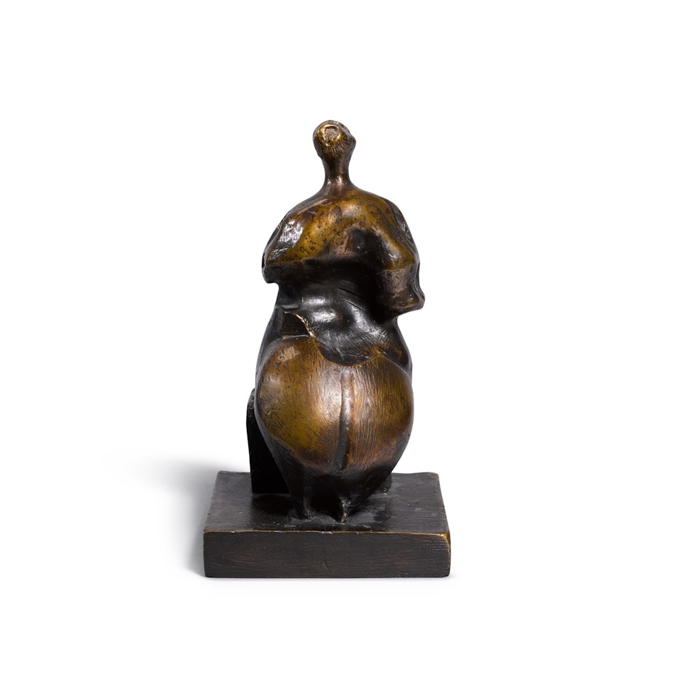 MAQUETTE FOR SEATED WOMAN by Henry Moore