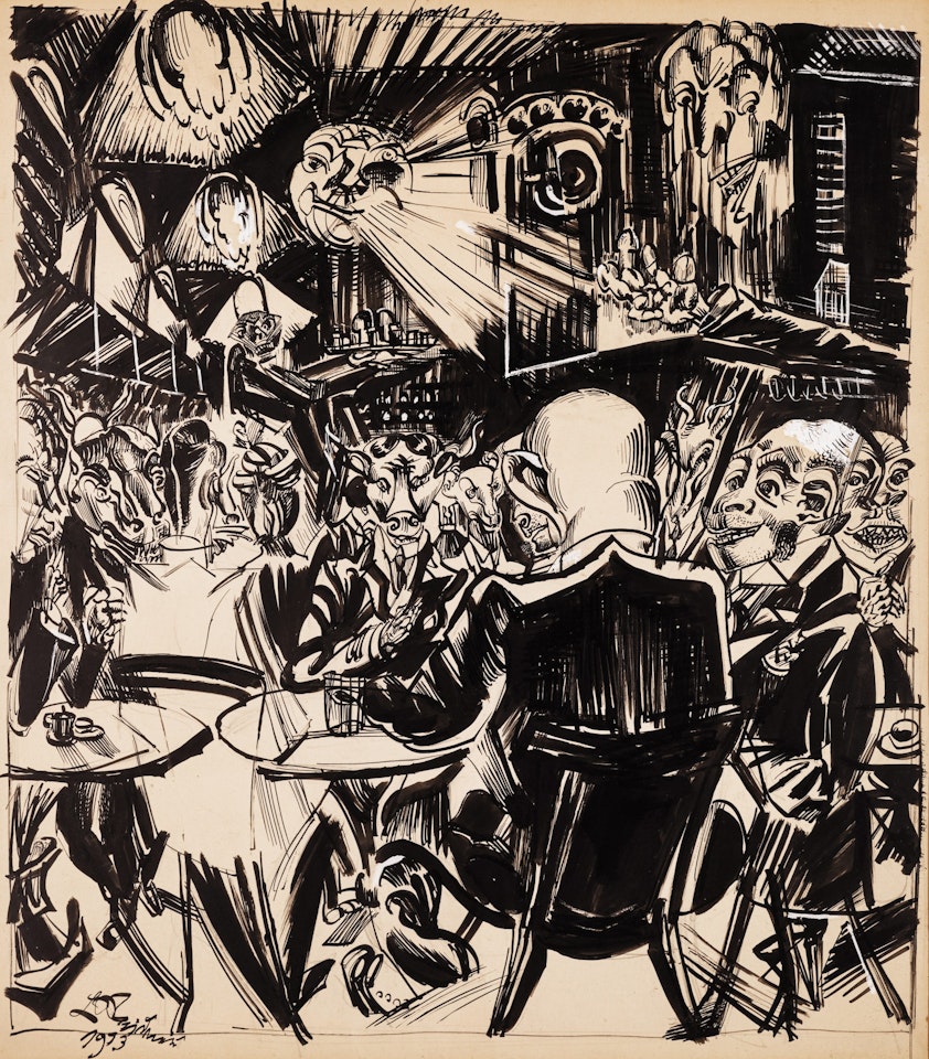 CAFÉHAUS by Ludwig Meidner