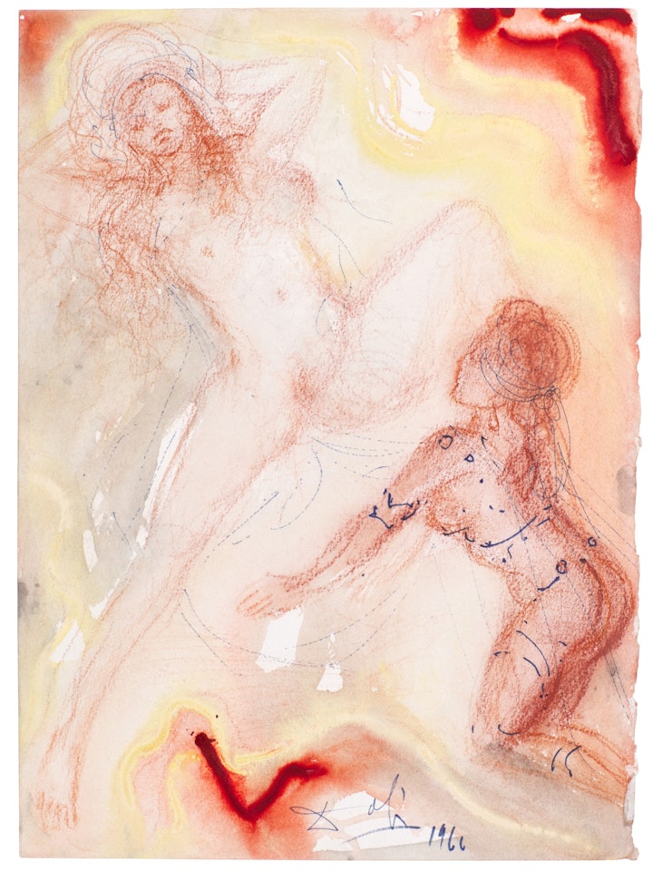DEUX NUES ÉROTIQUES by Salvador Dali