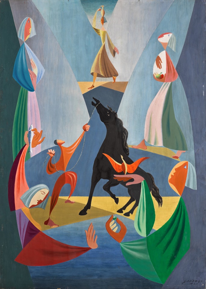 LE CHEVAL NOIR by Leopold Survage