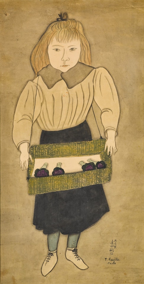 VENDEUSE DE VIOLETTES by Leonard Tsuguharu Foujita