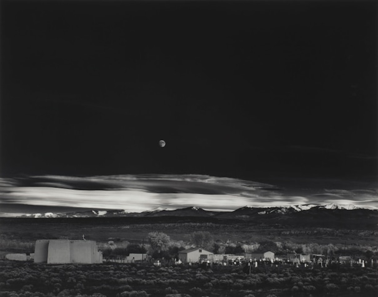 Moonrise, Hernandez, New Mexico by Ansel Adams