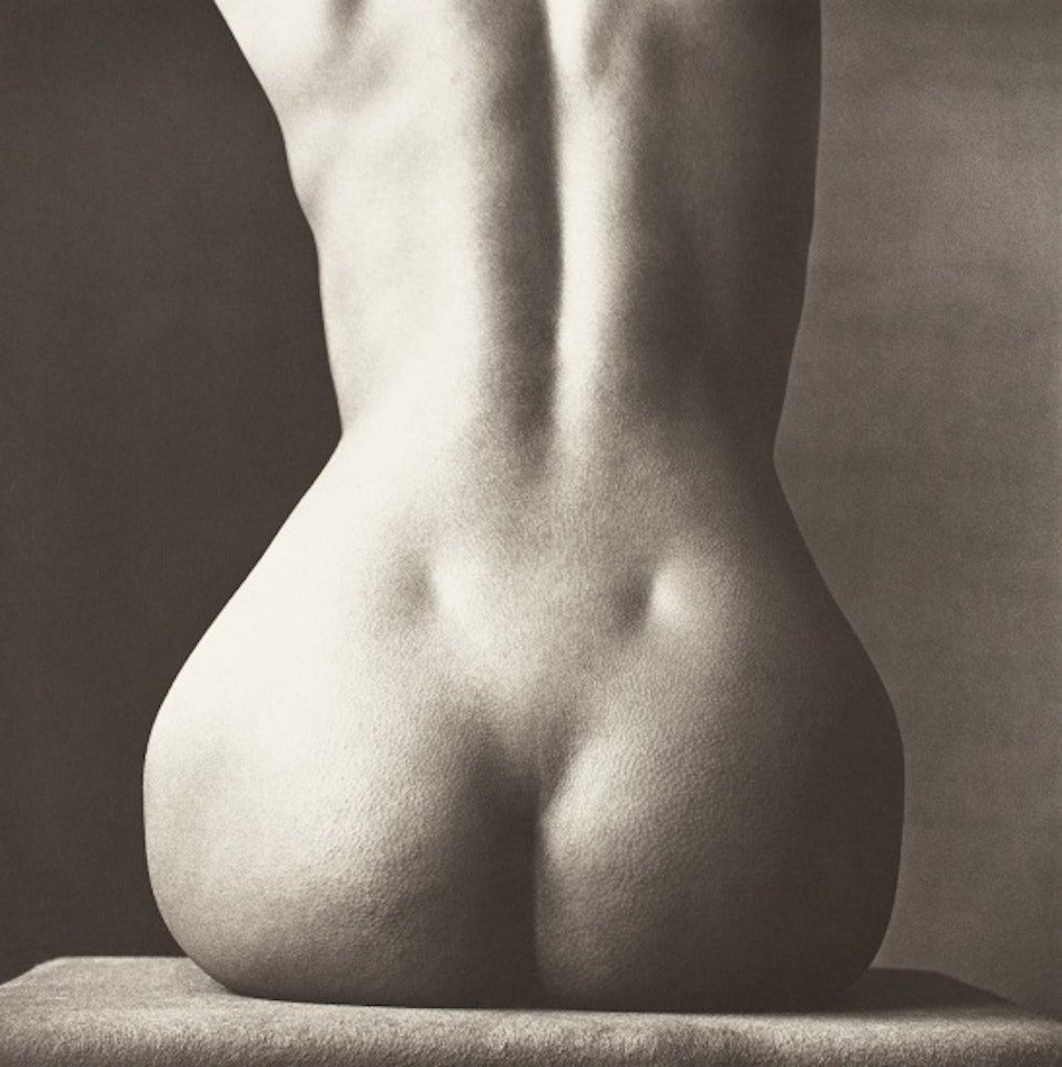 Sitting Nude Rear, New York by Irving Penn