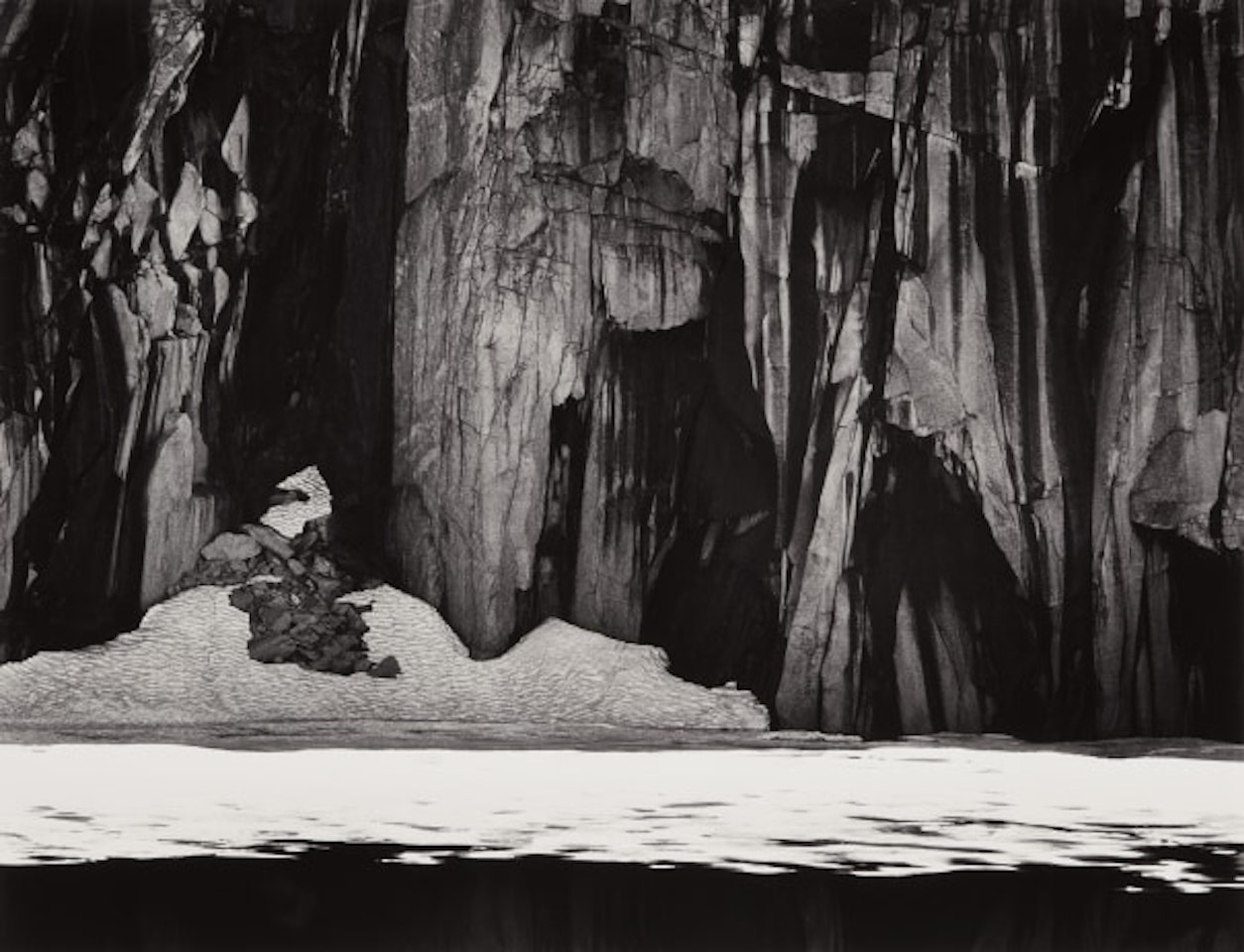Frozen Lake and Cliffs, The Sierra Nevada, California by Ansel Adams