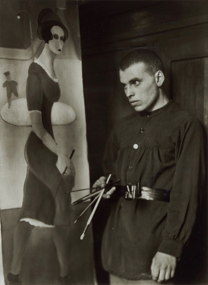 'PAINTER (GOTTFRIED BROCKMANN)', 1924; AND 'DANCER (RAOUL HAUSMANN)', 1938  by August Sander