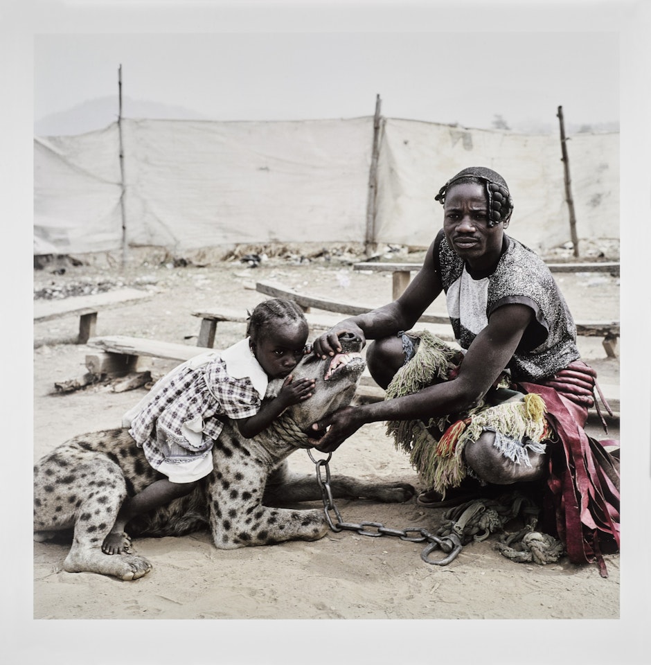 'MUMMY AHMADU AND MALLAM MANTARI LAMAL WITH MAINASARA', ABUJA, NIGERIA, FROM 'THE HEYENA AND OTHER MEN' SERIES, 2005  by Pieter Hugo