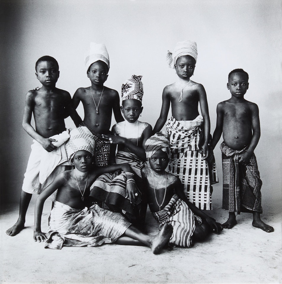 'DAHOMEY CHILDREN', 1967 by Irving Penn