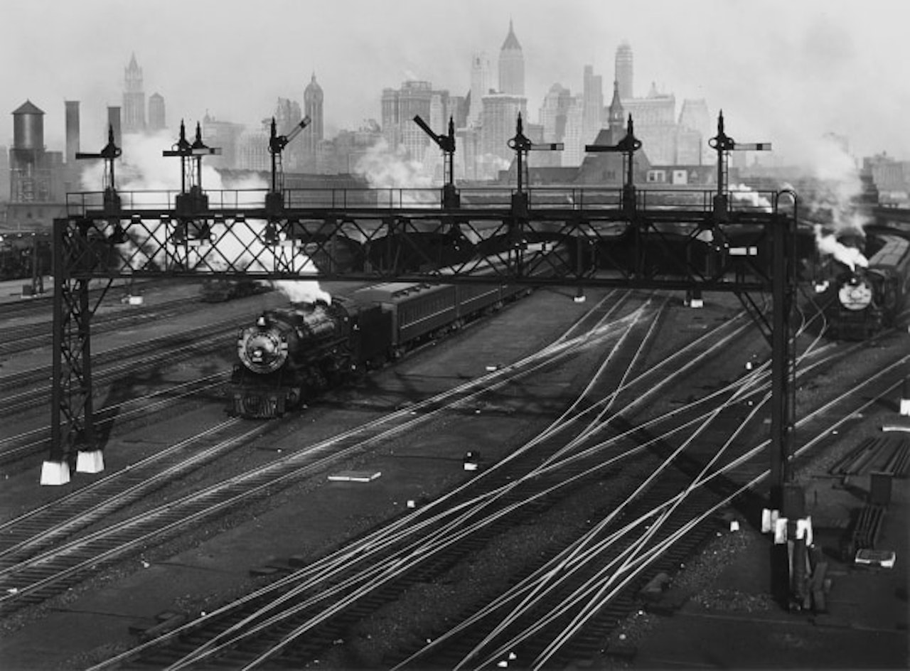 Hoboken Railroad Yards, New Jersey by Berenice Abbott
