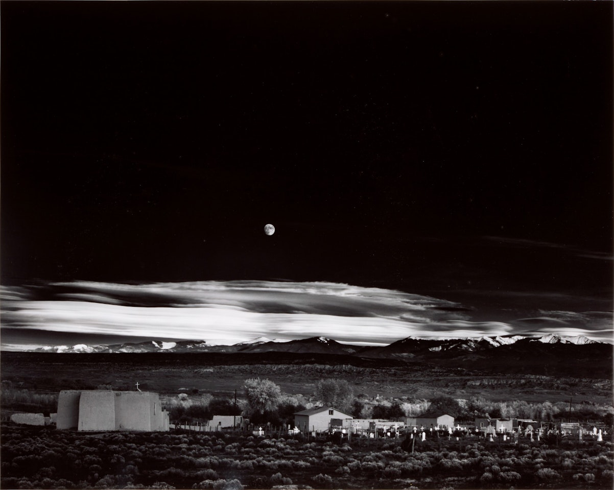 'MOONRISE', HERNANDEZ, NEW MEXICO, 1941 by Ansel Adams