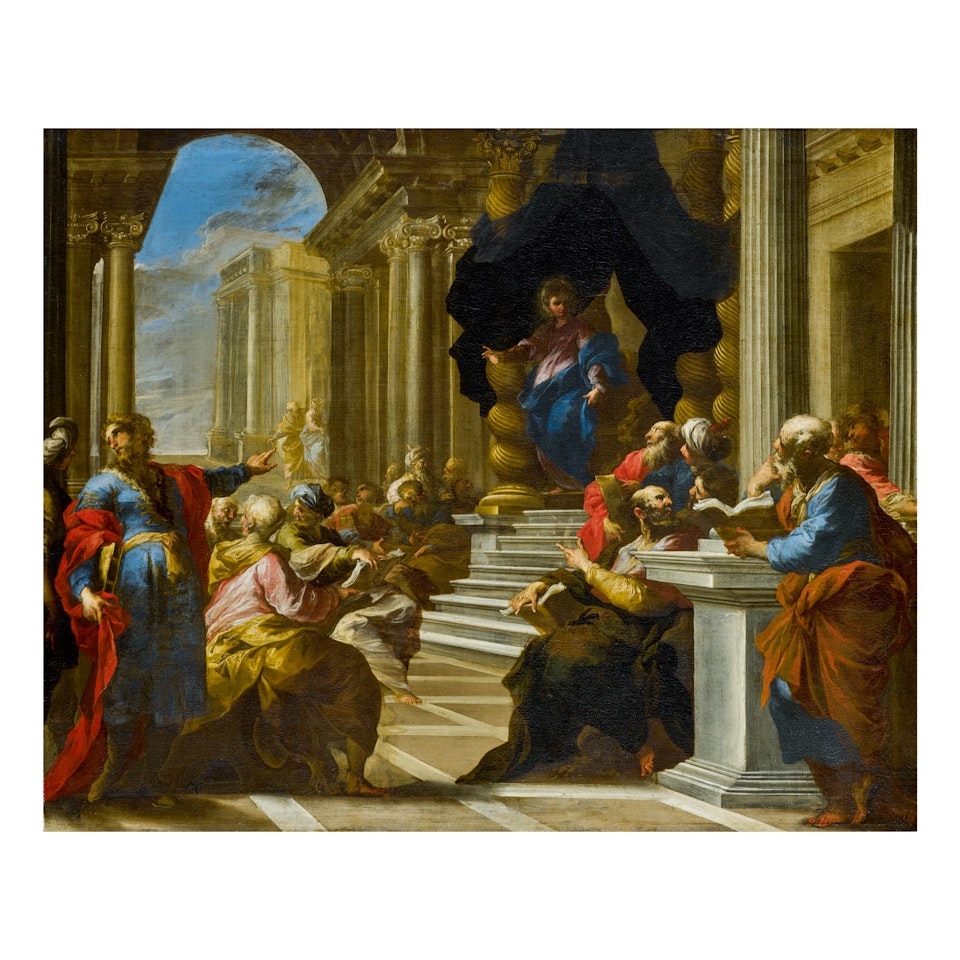 CHRIST AMONG THE DOCTORS by Valerio Castello
