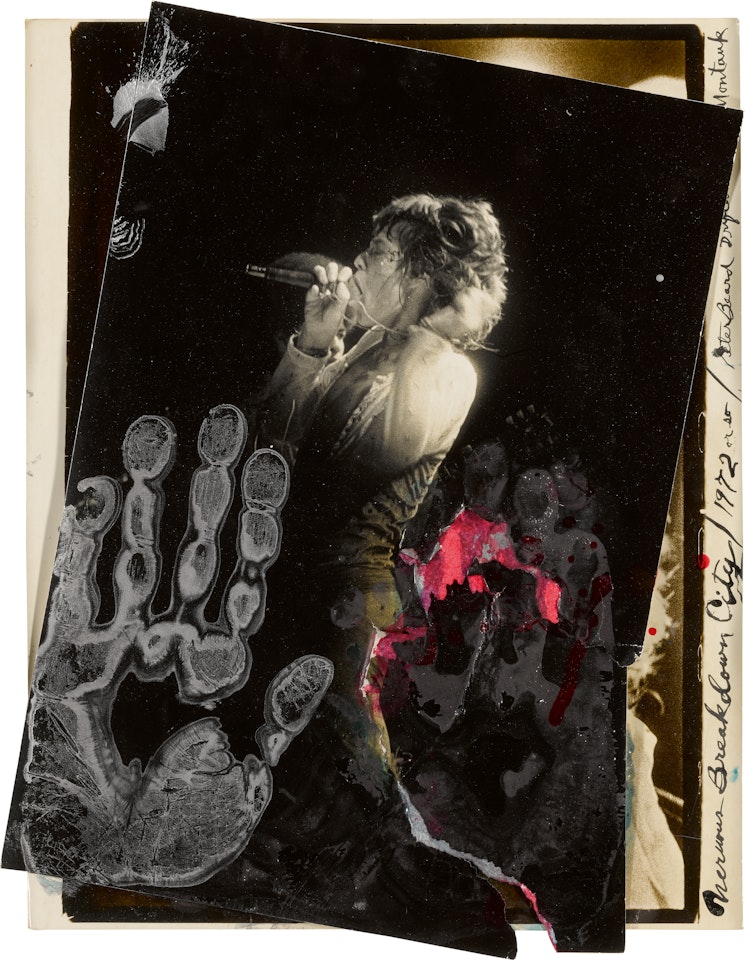 ‘NERVOUS BREAKDOWN CITY’, MICK JAGGER AT MADISON SQUARE GARDEN, 1972 by Peter Beard