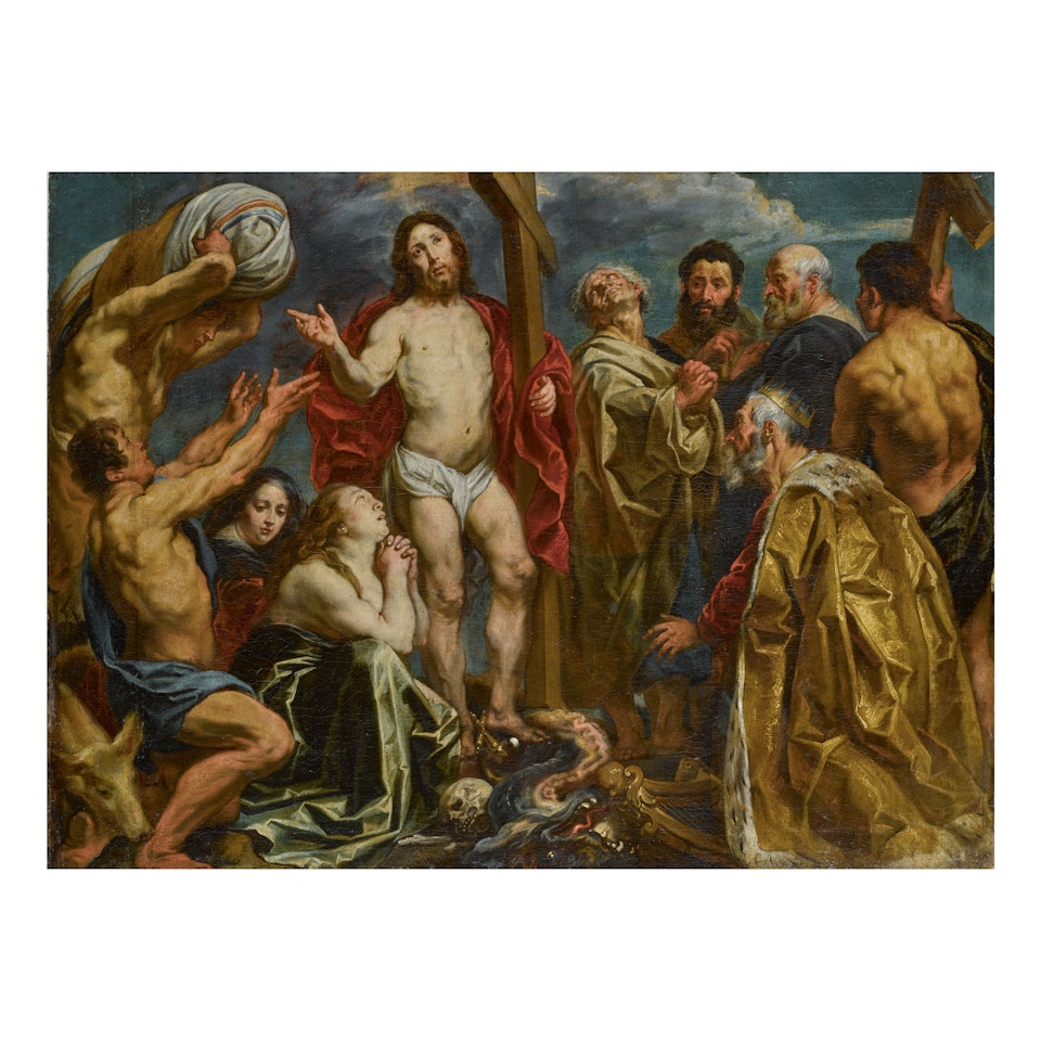 CHRIST TRIUMPHANT AMONG THE NINE PENITENTS by Jacob Jordaens