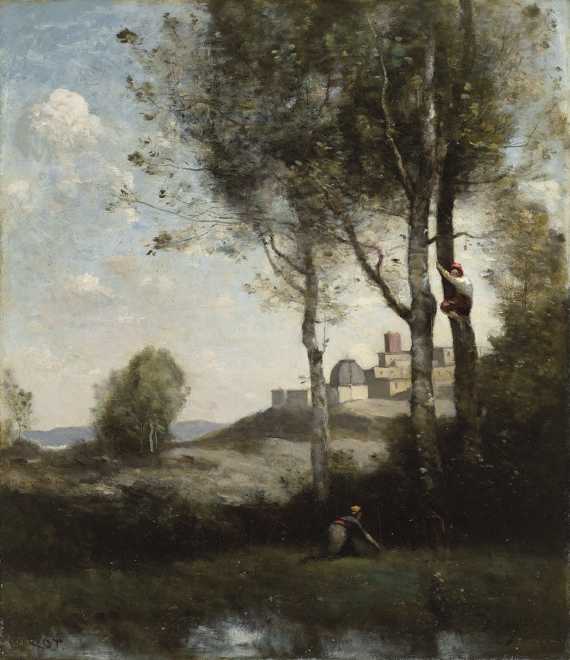 Les dénicheurs Toscans by Jean Baptiste Camille Corot