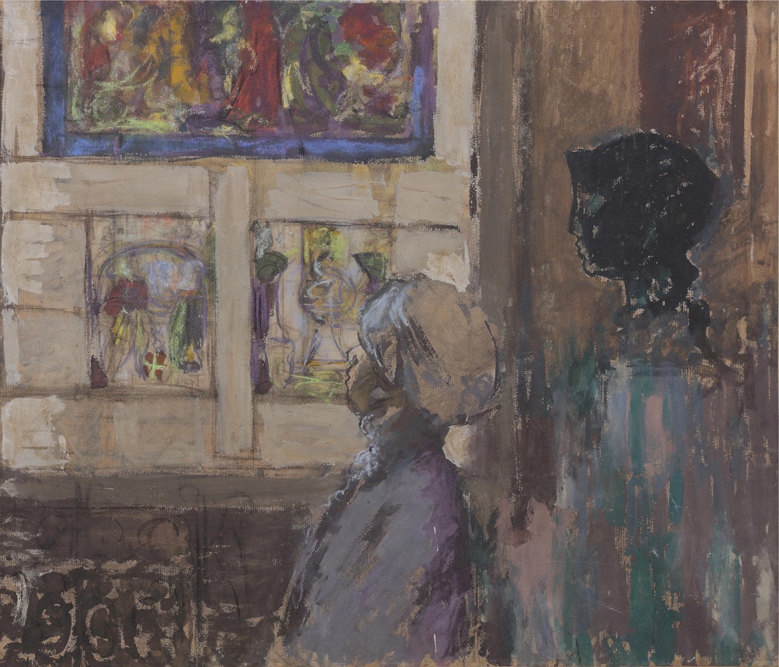 La Salle du Moyen ge dans le Musée des Arts Décoratifs (première étude) by Édouard Vuillard
