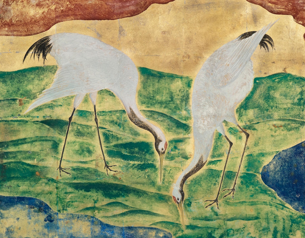 Les grues by Leonard Tsuguharu Foujita