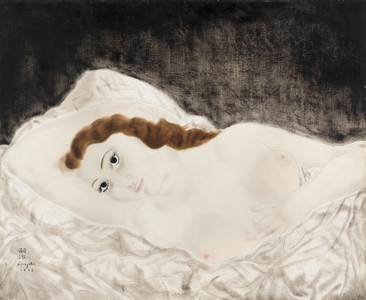 Femme allongée, Youki by Leonard Tsuguharu Foujita