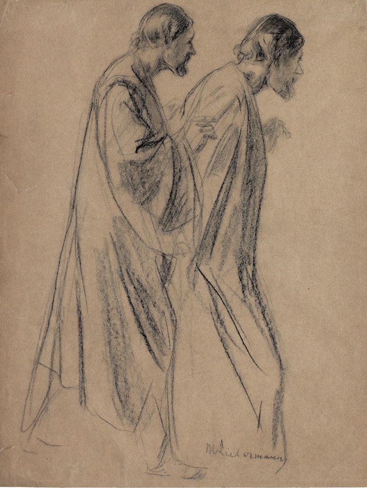 Studie für 'Paulus mit der Schlange vor den Maltesern' by Max Liebermann