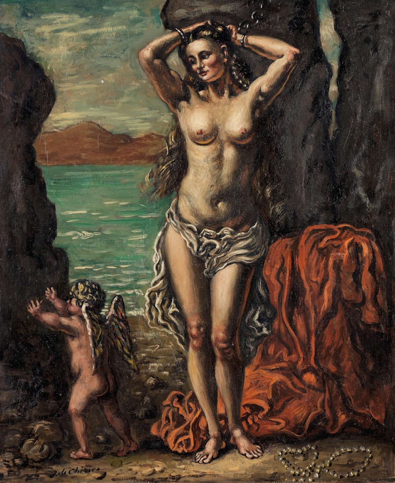 Andromeda incatenata allo scoglio by Giorgio de Chirico